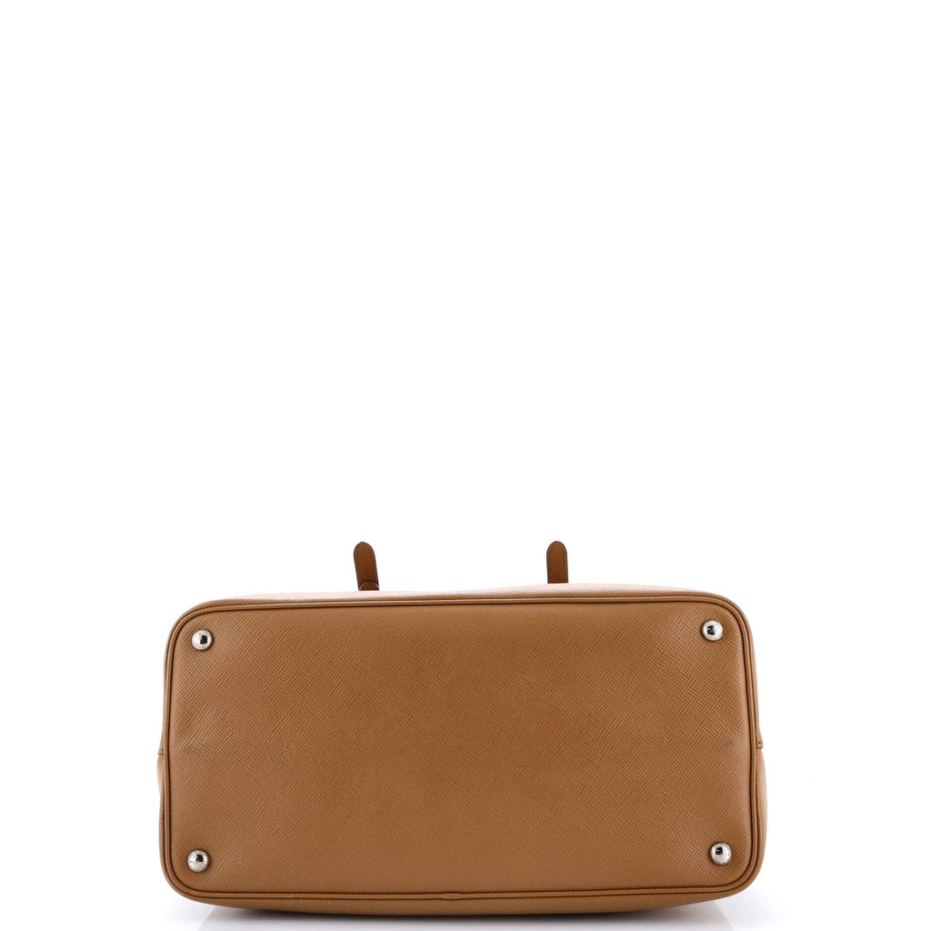 Cuir Double Tote Saffiano Leather Large