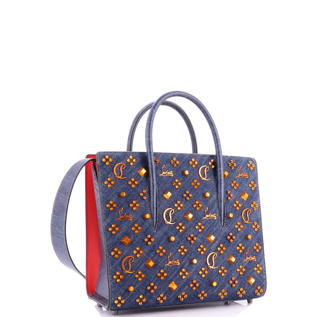 Paloma Tote Embellished Denim Medium