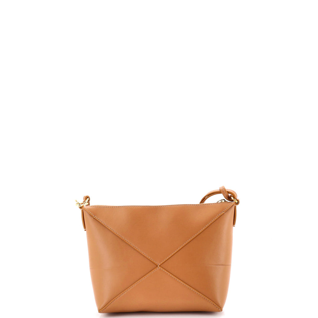 Puzzle Fold Pouch Bag Leather