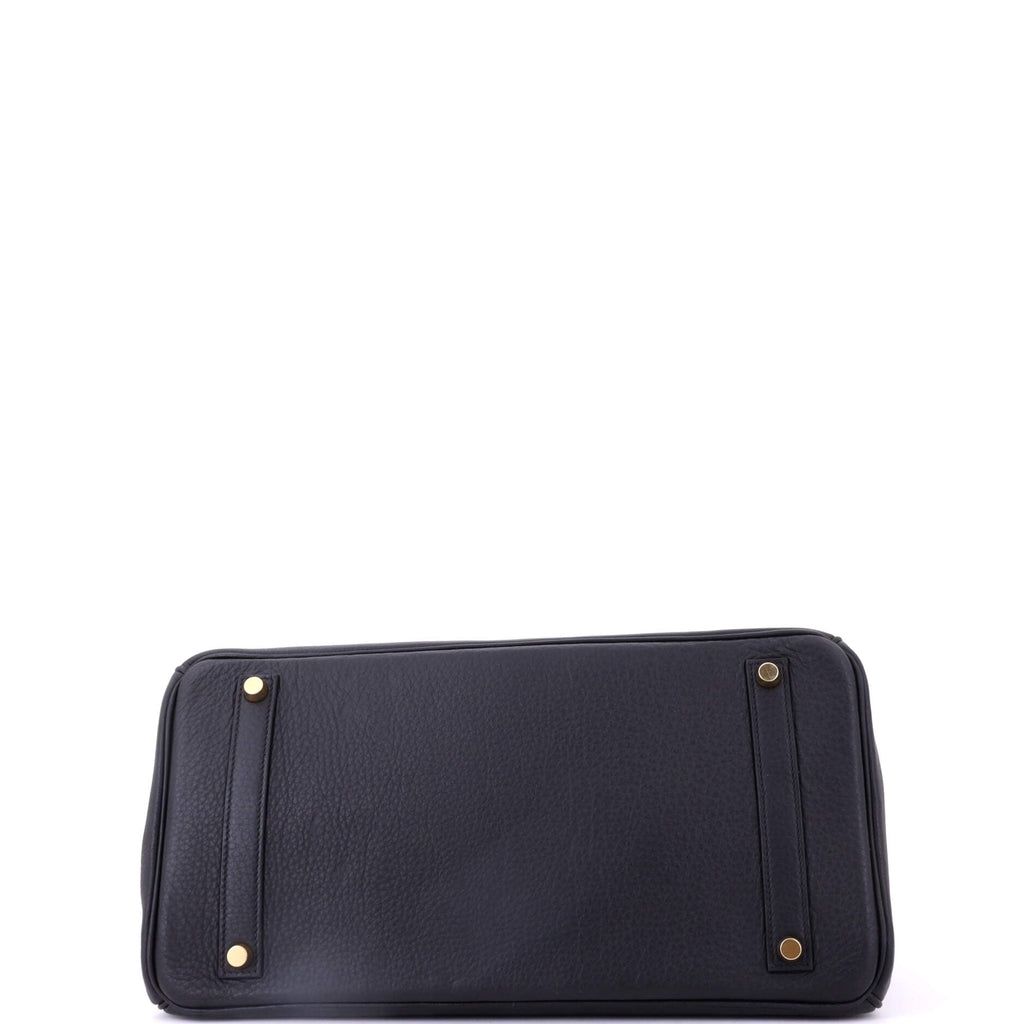 Birkin Handbag Noir Togo with Gold Hardware 35