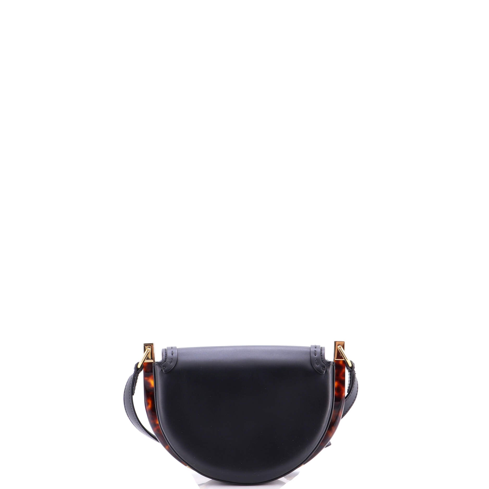 Moonlight Flap Bag Leather with Plexiglass Detail