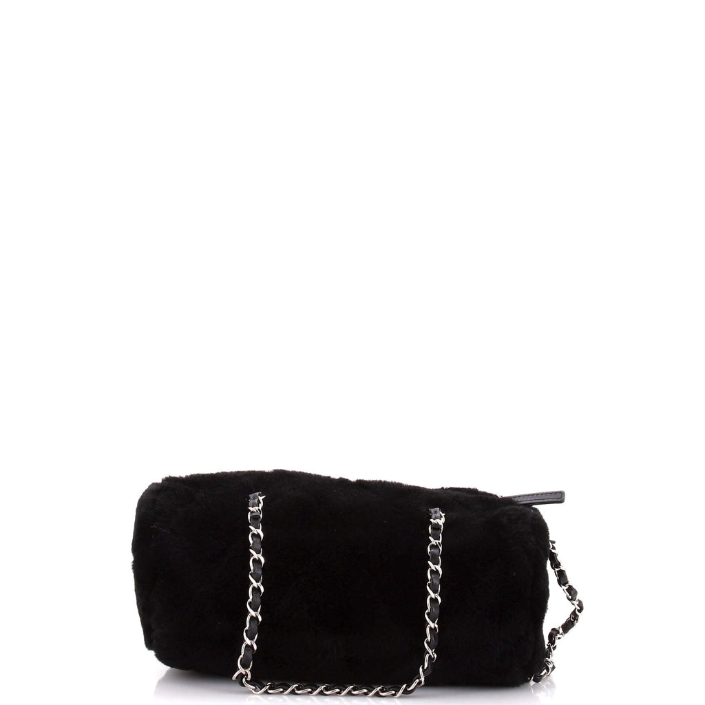 Barrel Bag Quilted Fur Small