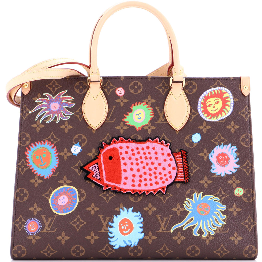 OnTheGo Tote Yayoi Kusama Faces Monogram Canvas MM