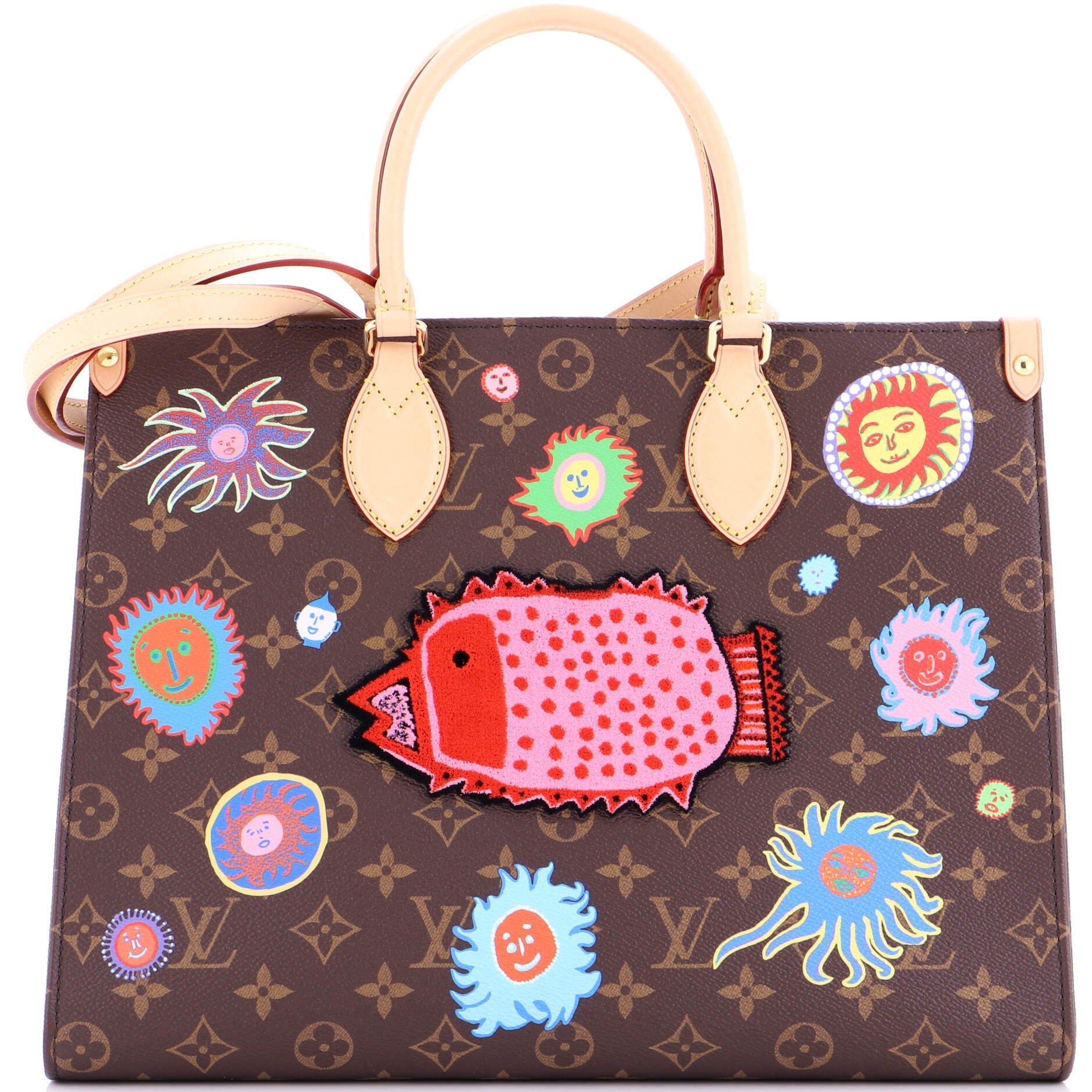 OnTheGo Tote Yayoi Kusama Faces Monogram Canvas MM