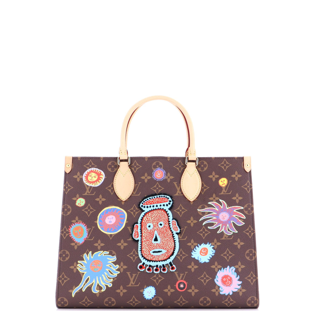 OnTheGo Tote Yayoi Kusama Faces Monogram Canvas MM