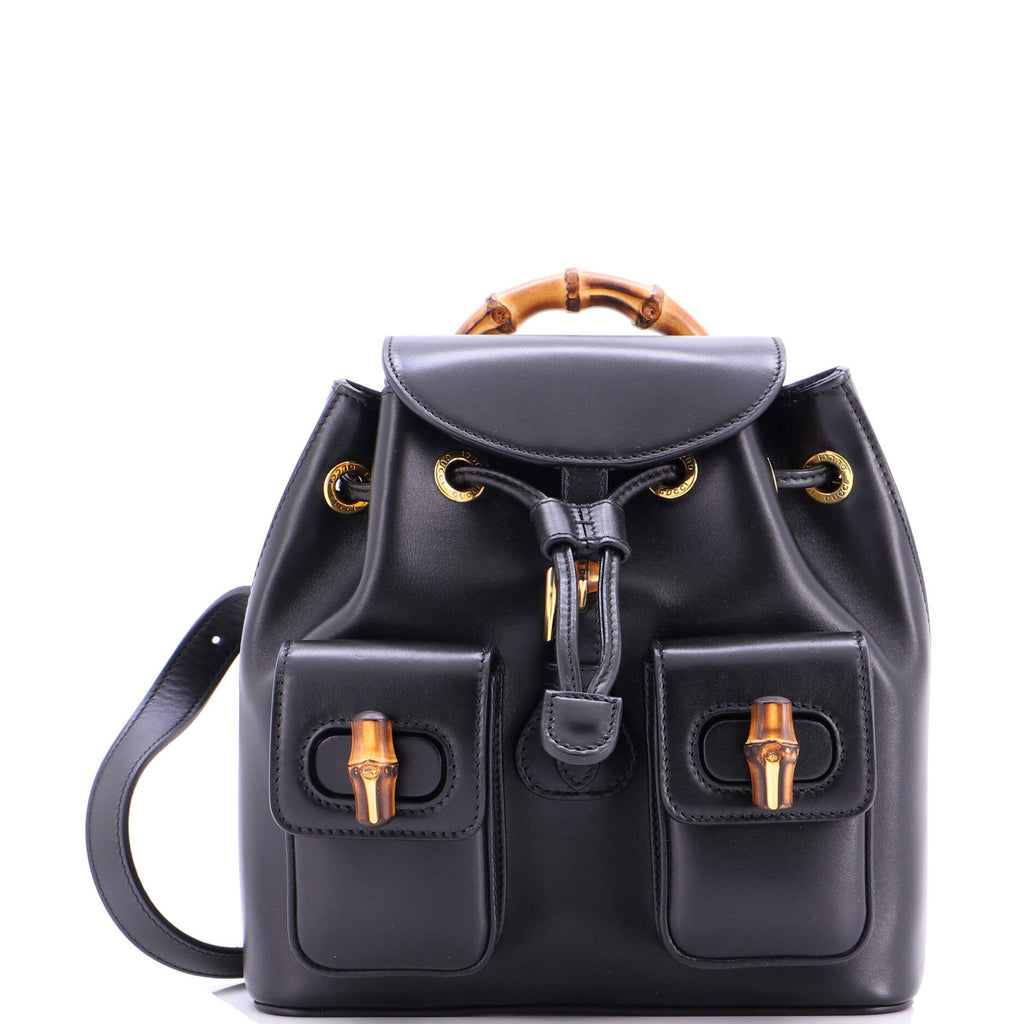 Bamboo Backpack Leather Small