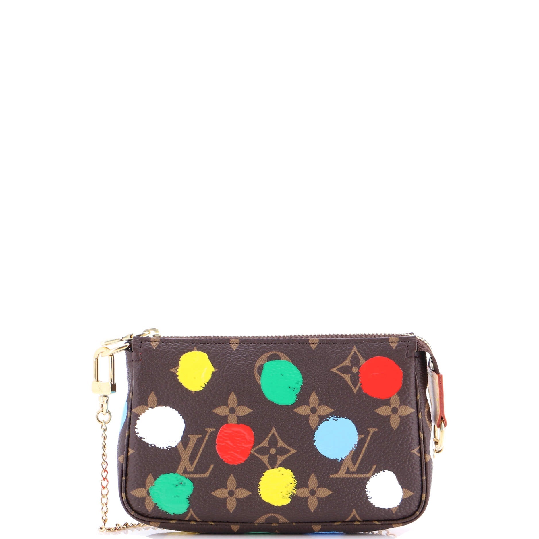 Pochette Accessoires Yayoi Kusama Painted Dots Monogram Canvas Mini