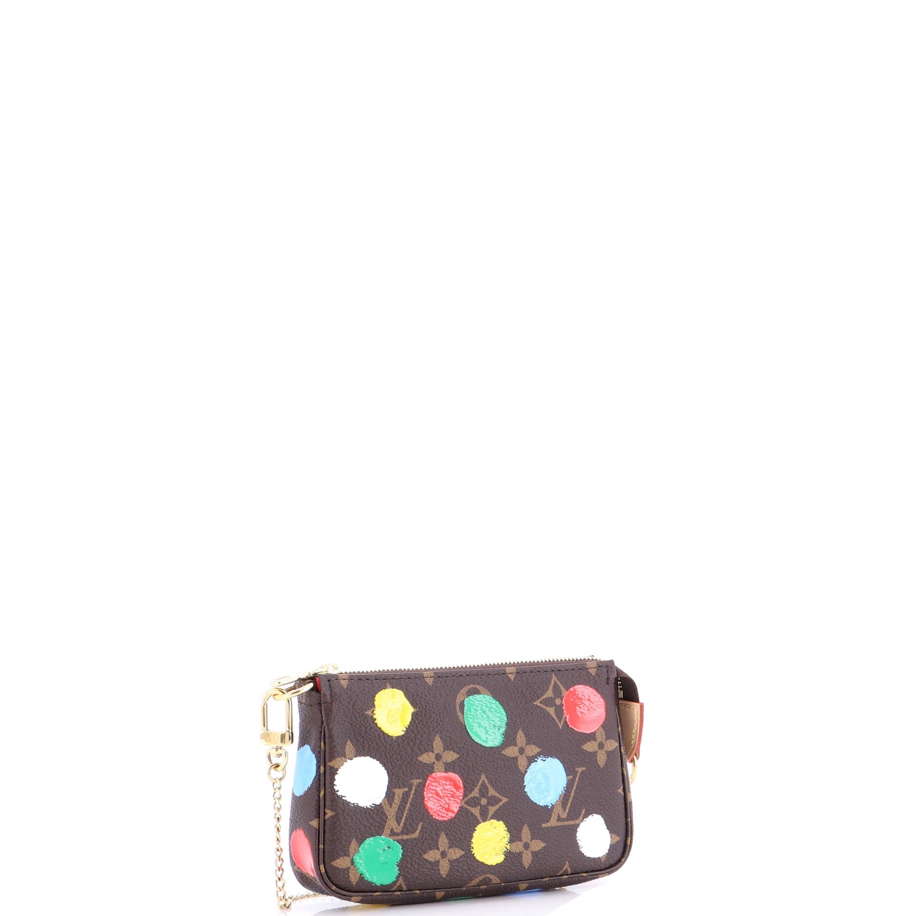 Pochette Accessoires Yayoi Kusama Painted Dots Monogram Canvas Mini