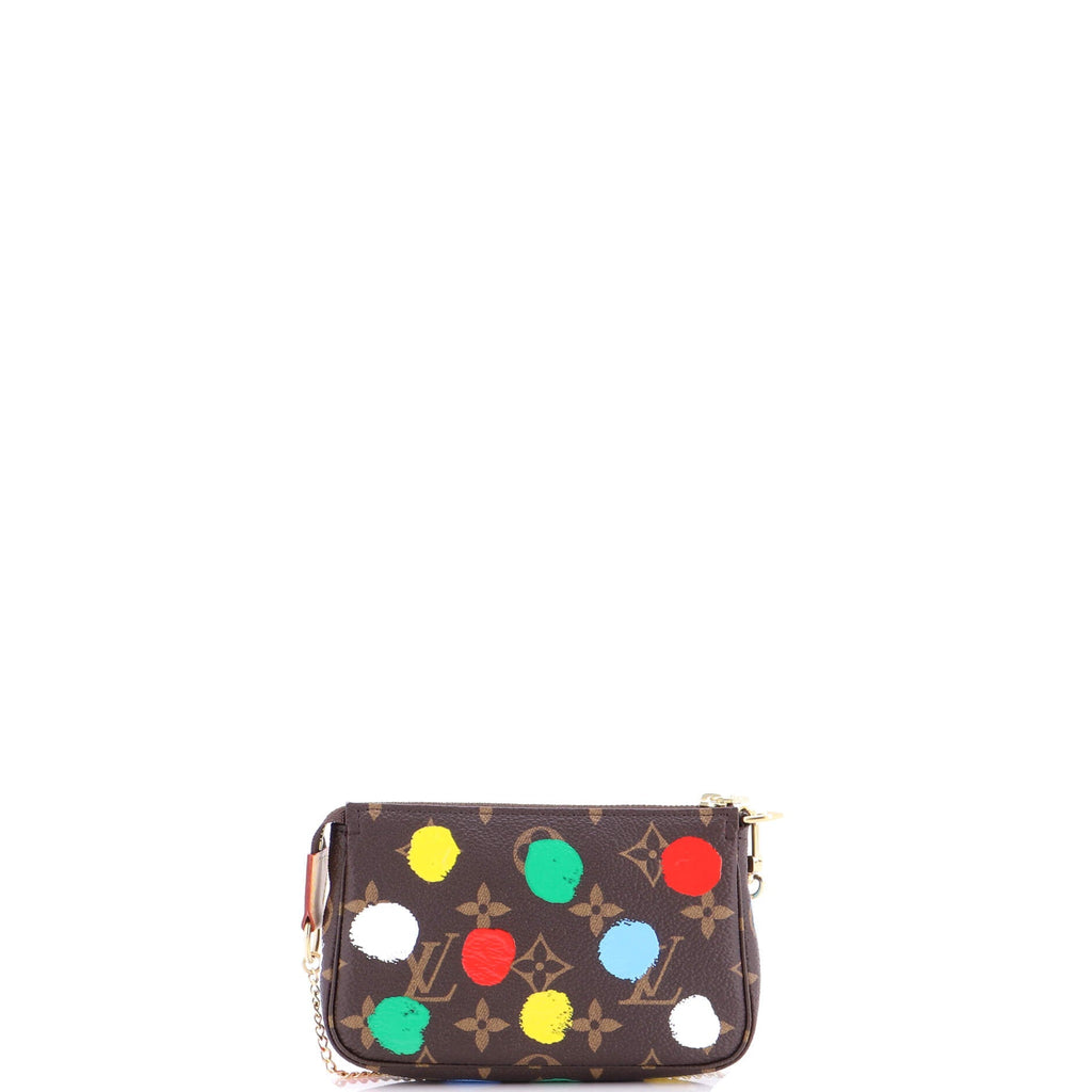 Pochette Accessoires Yayoi Kusama Painted Dots Monogram Canvas Mini