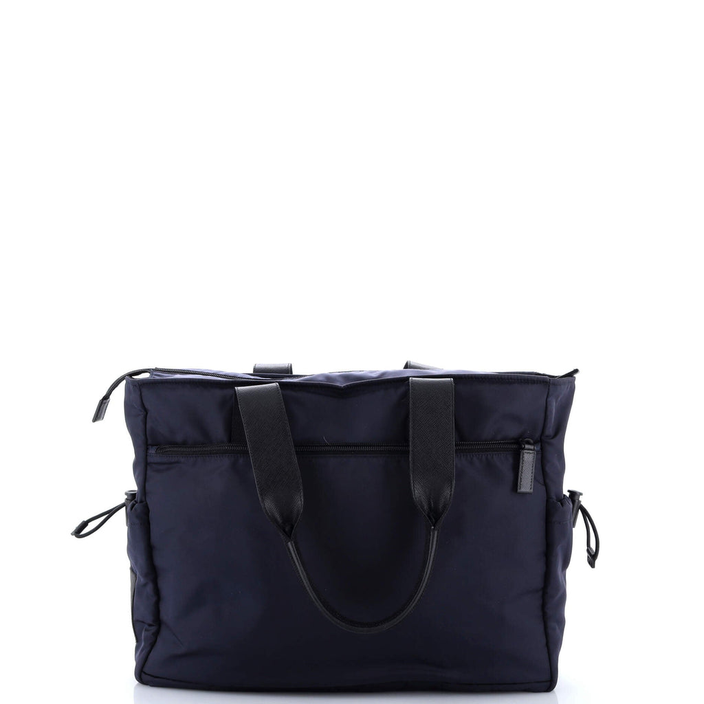 Side Pocket Buckle Tote Re-Nylon Medium