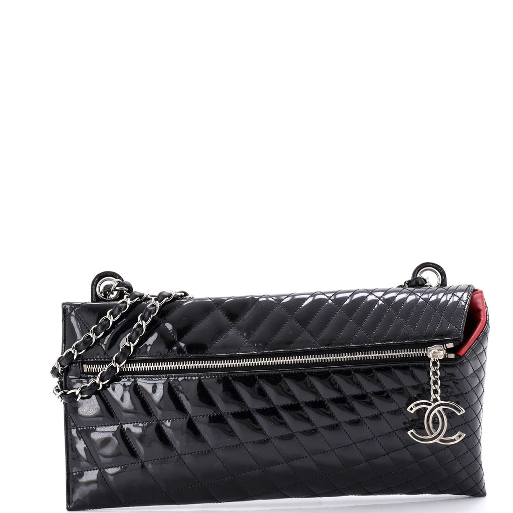 Kaleidoscope Chain Shoulder Bag Quilted Patent Large