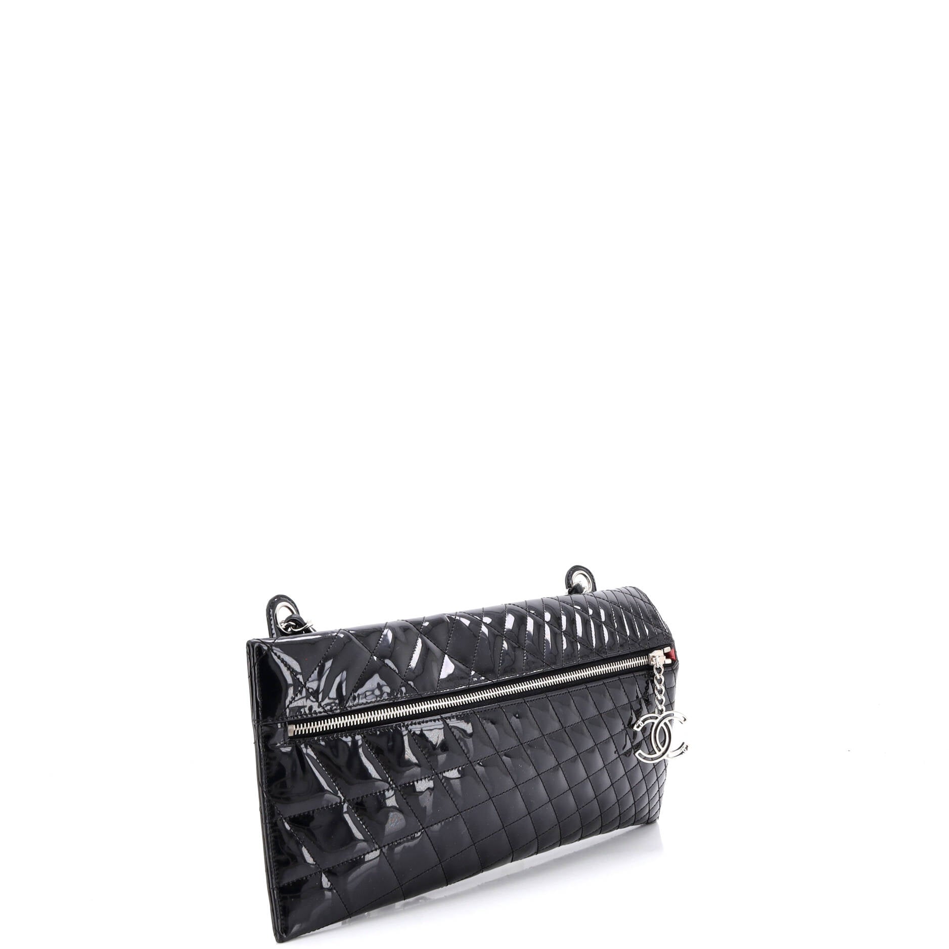 Kaleidoscope Chain Shoulder Bag Quilted Patent Large