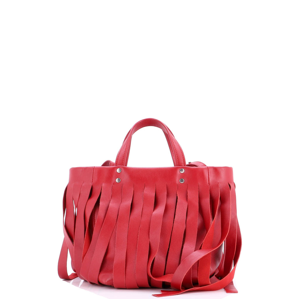 Laundry Cabas Tote Fringe Leather XS