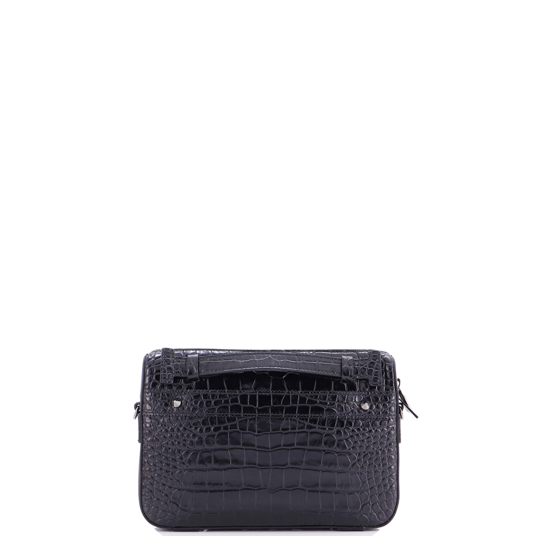 Ruisbuddy Messenger Bag Crocodile Embossed Leather Small