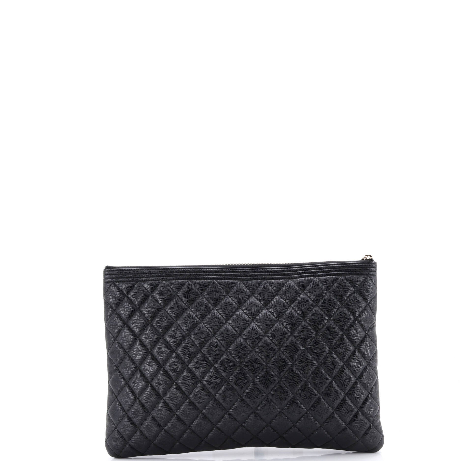 Boy O Case Clutch Quilted Caviar Large