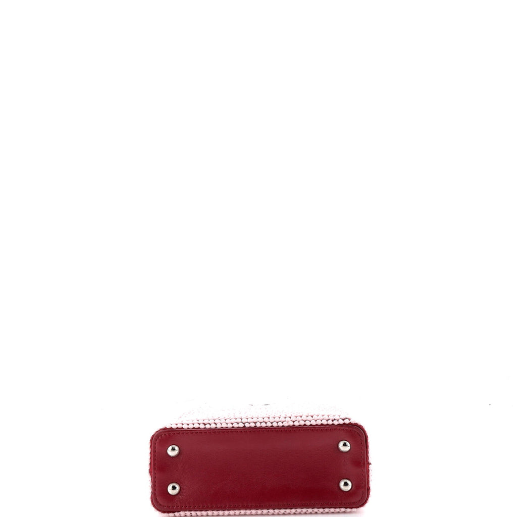 Capucines Bag Sequin Embellished Leather Mini