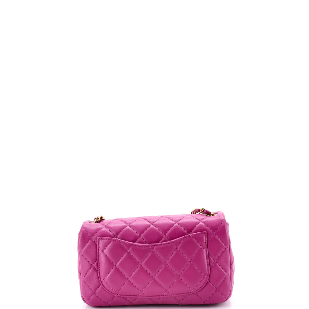 Pearl Crush Flap Bag Quilted Lambskin Mini