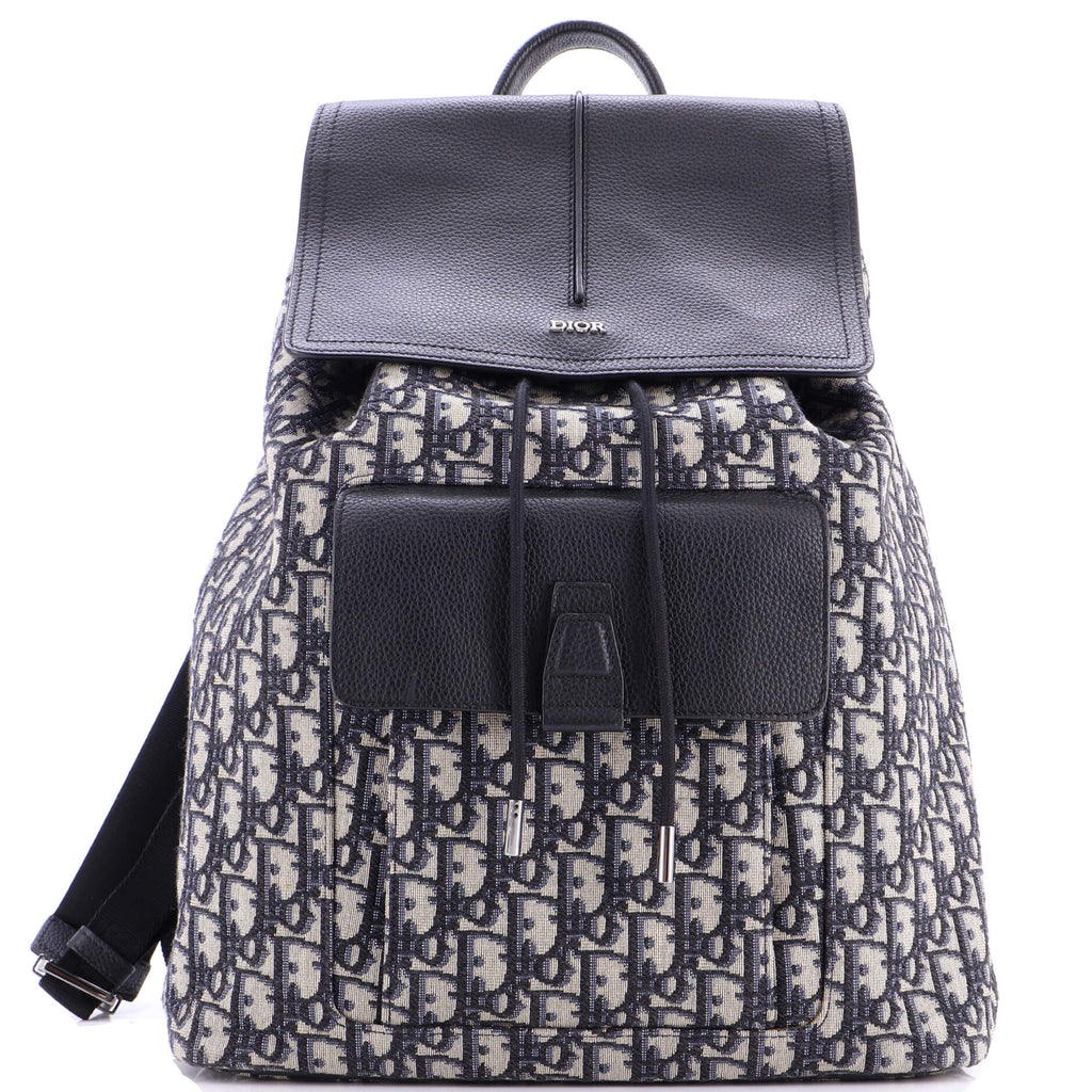 Motion Backpack Oblique Canvas with Leather Medium