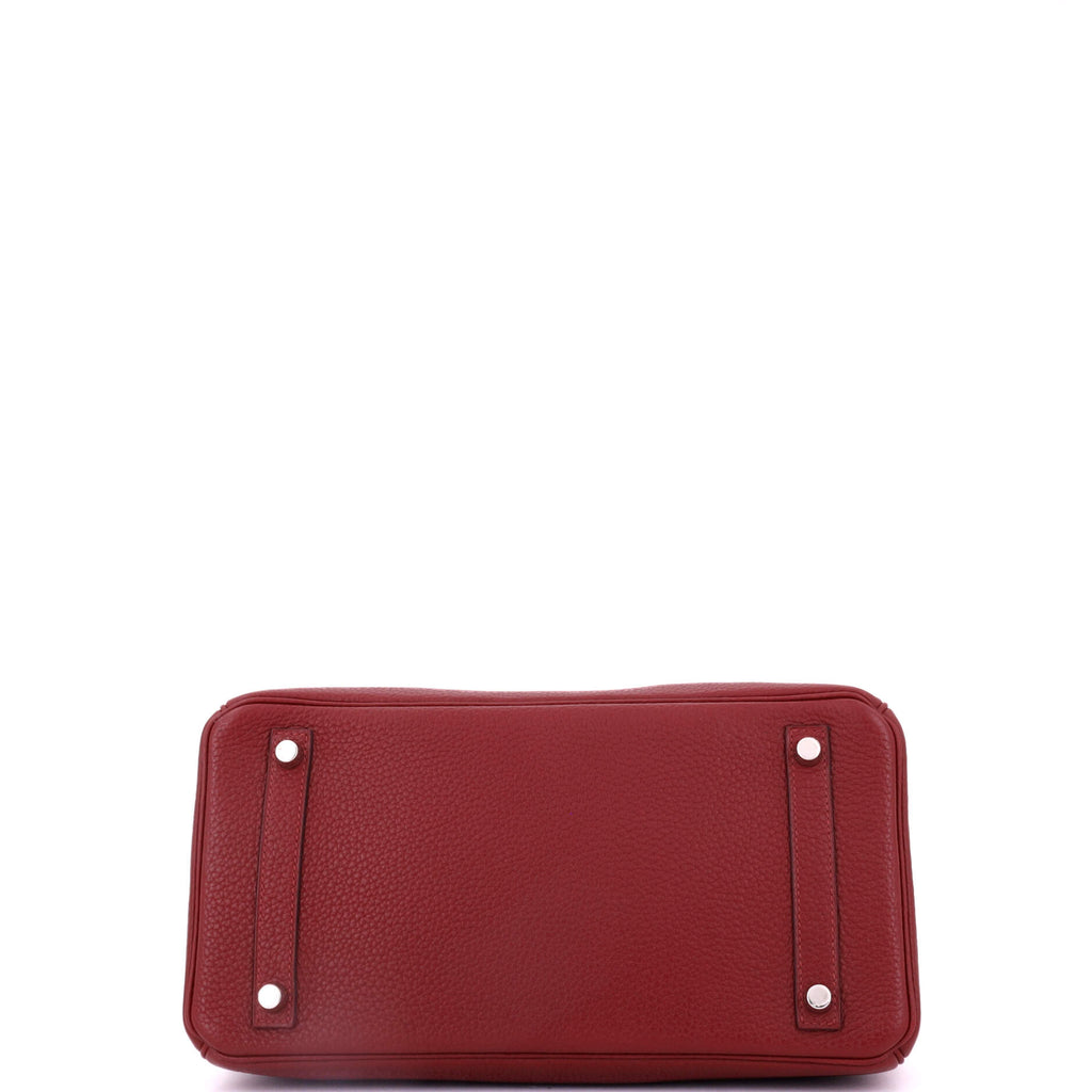 Birkin Handbag Rouge H Togo with Palladium Hardware 30