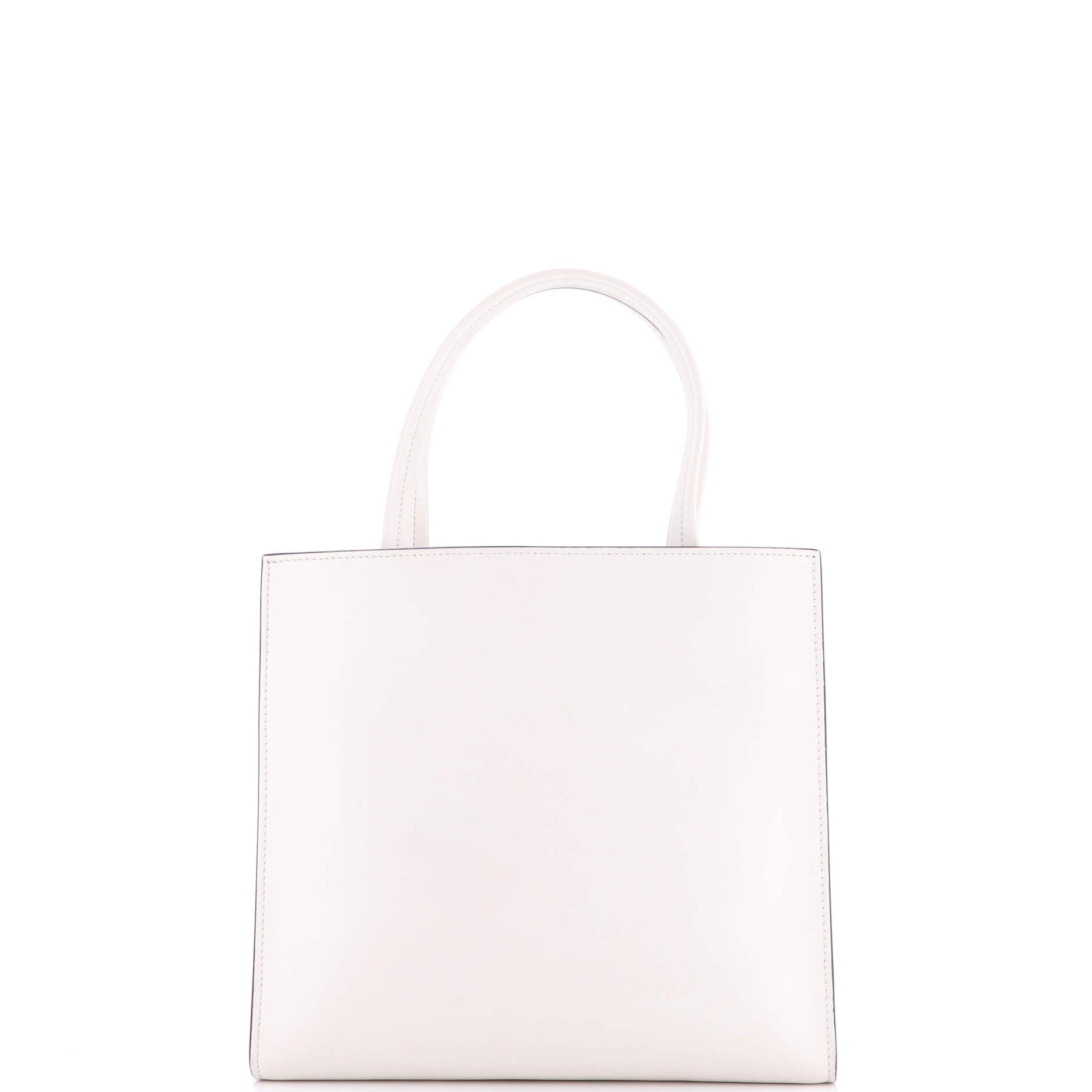 Logo Drill Tote Leather Small