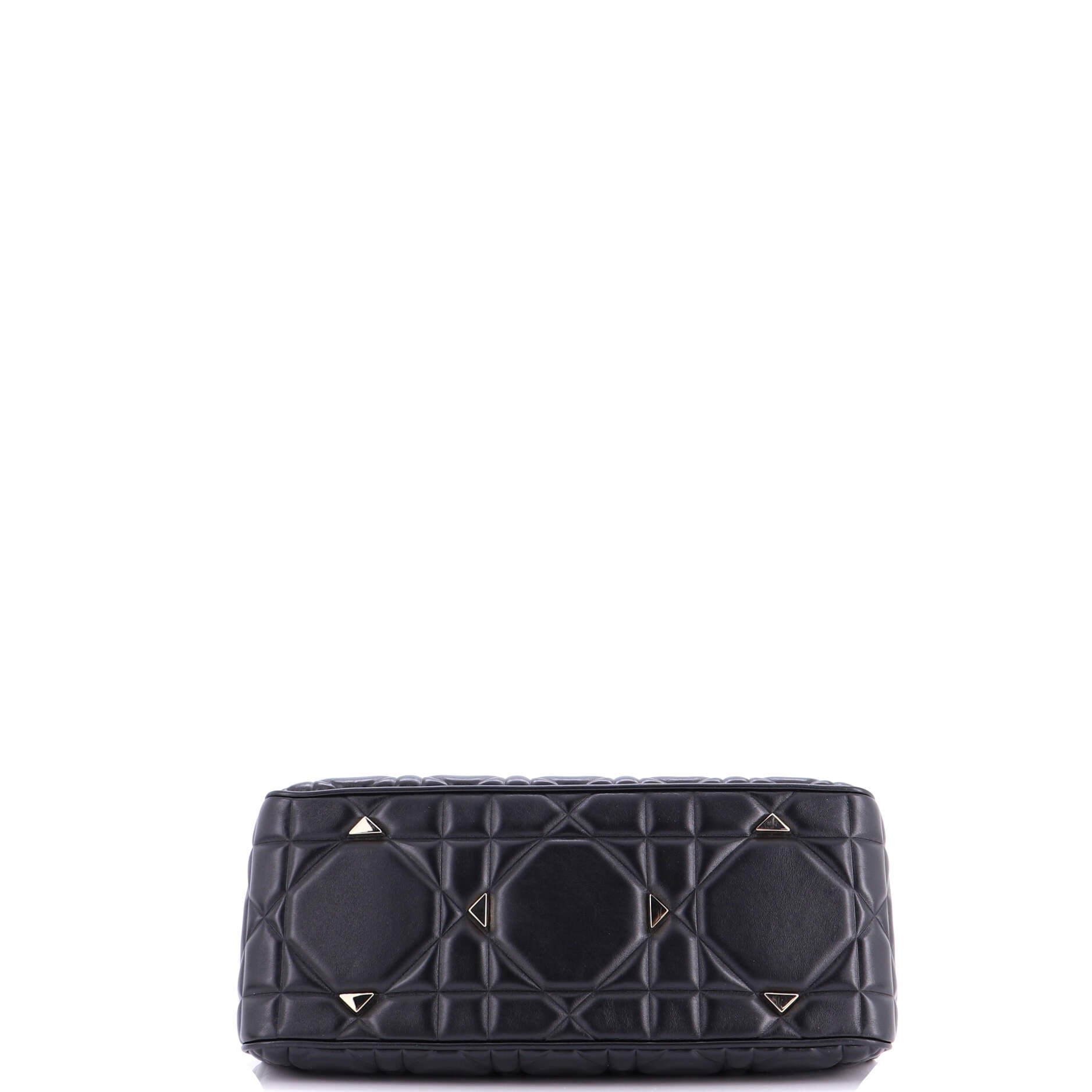 Lady 95.22 Bag Cannage Embossed Leather Large