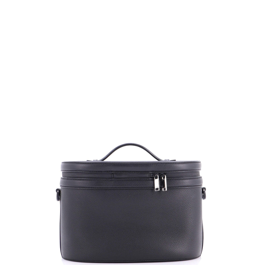 Homme Convertible Top Handle Dog Vanity Bag Leather