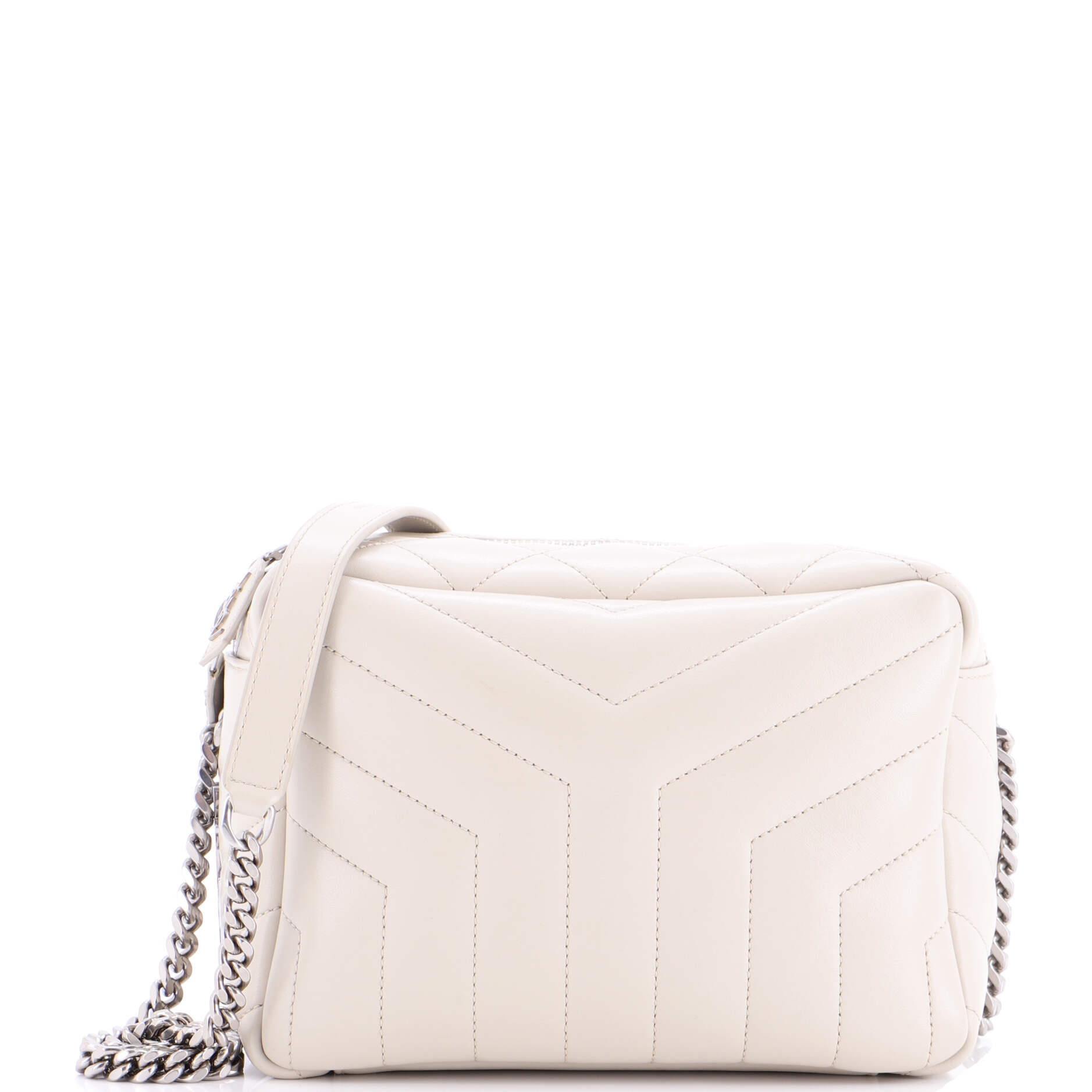 LouLou Bowling Bag Matelasse Chevron Leather Small