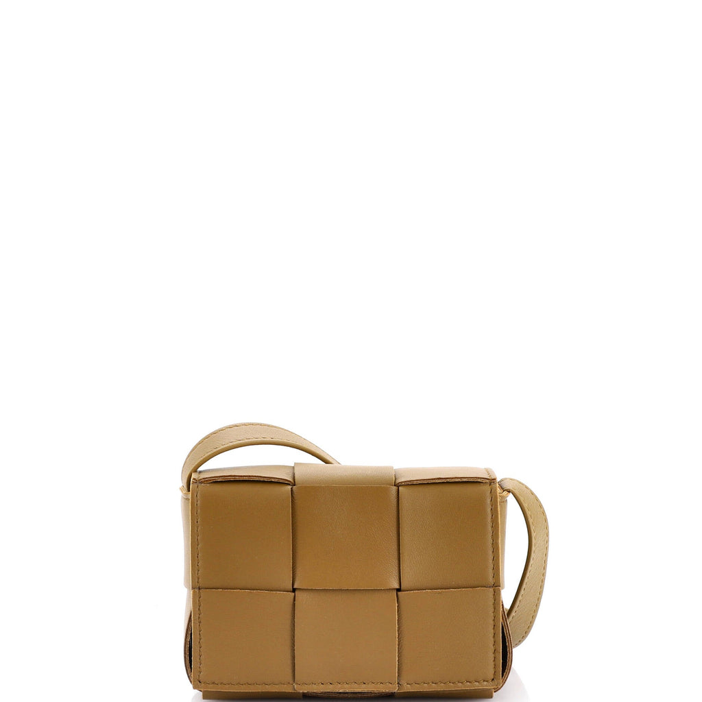 Cassette Crossbody Bag Maxi Intrecciato Leather Candy