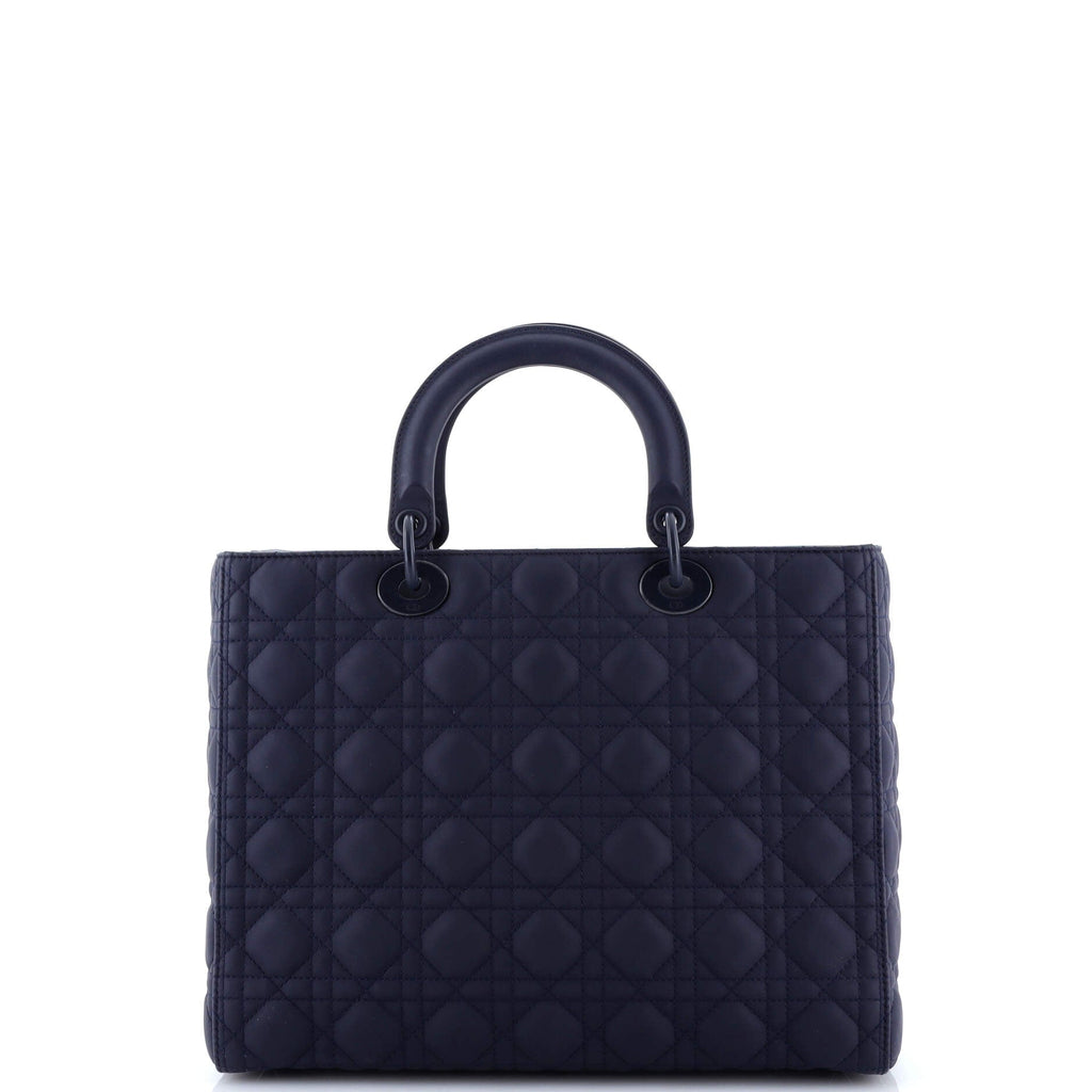 Ultra Matte Lady Dior Bag Cannage Quilt Calfskin Large