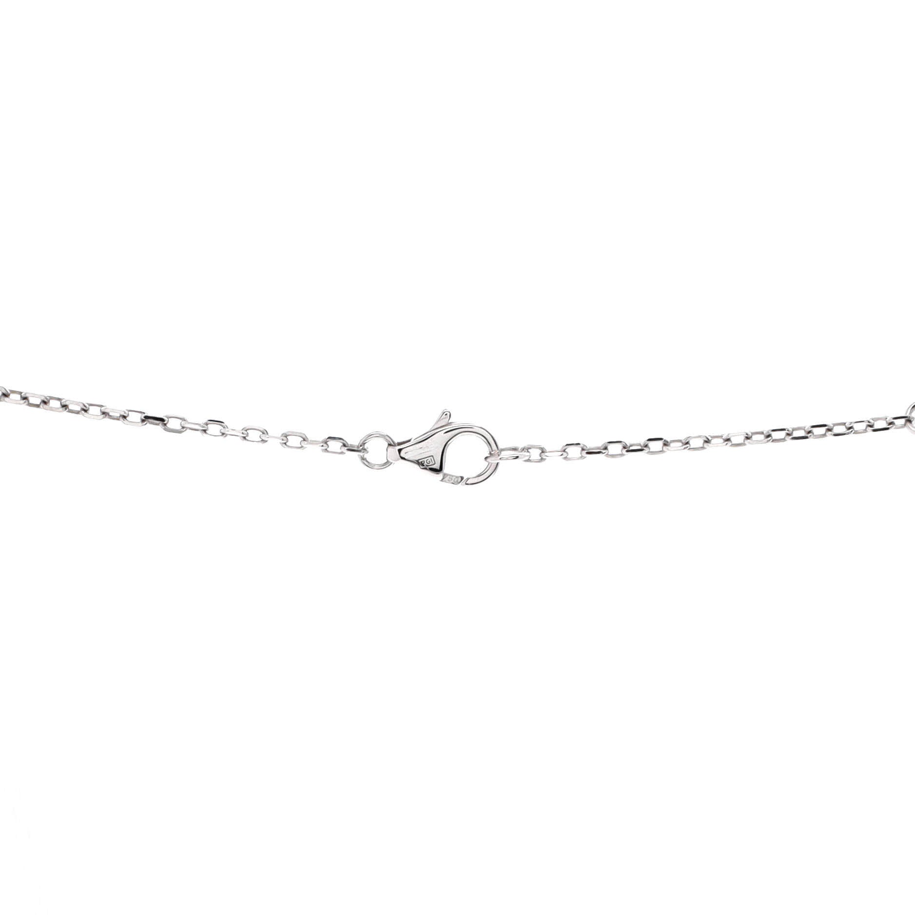 Love Interlocking Pave Necklace 18K White Gold and Diamonds