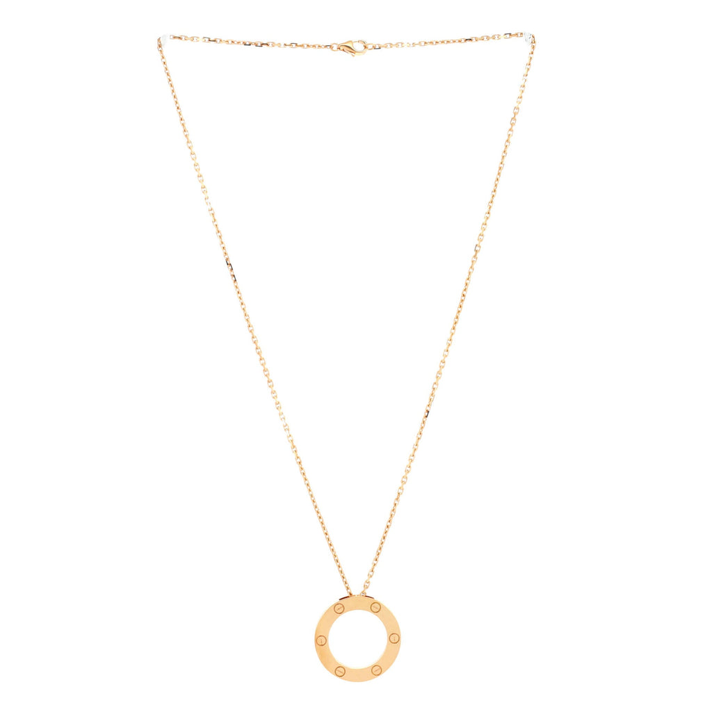 Love Pendant Necklace 18K Rose Gold