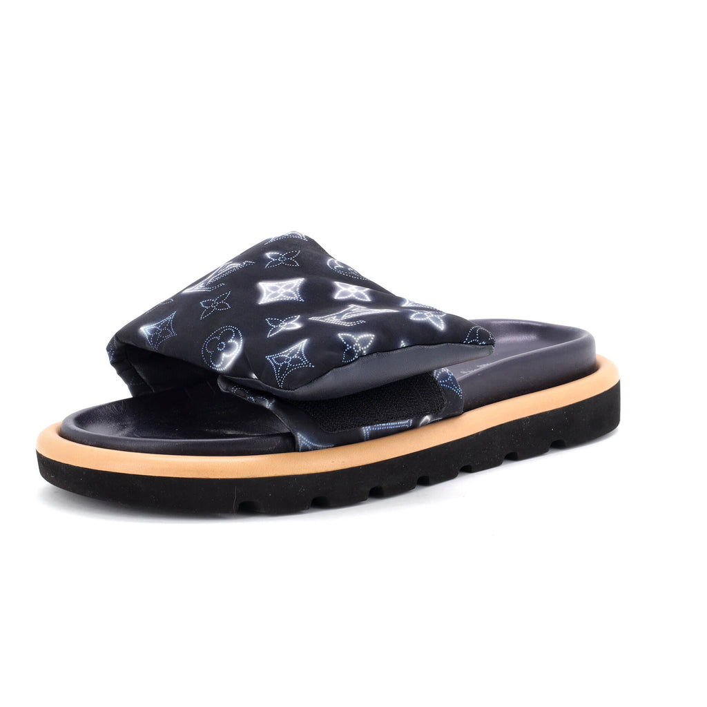 Women's Pool Pillow Comfort Mule Sandals Mahina Monogram Nylon