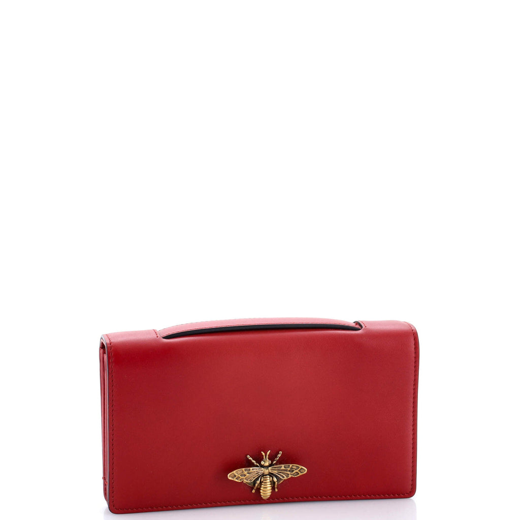 Bee Clutch Leather