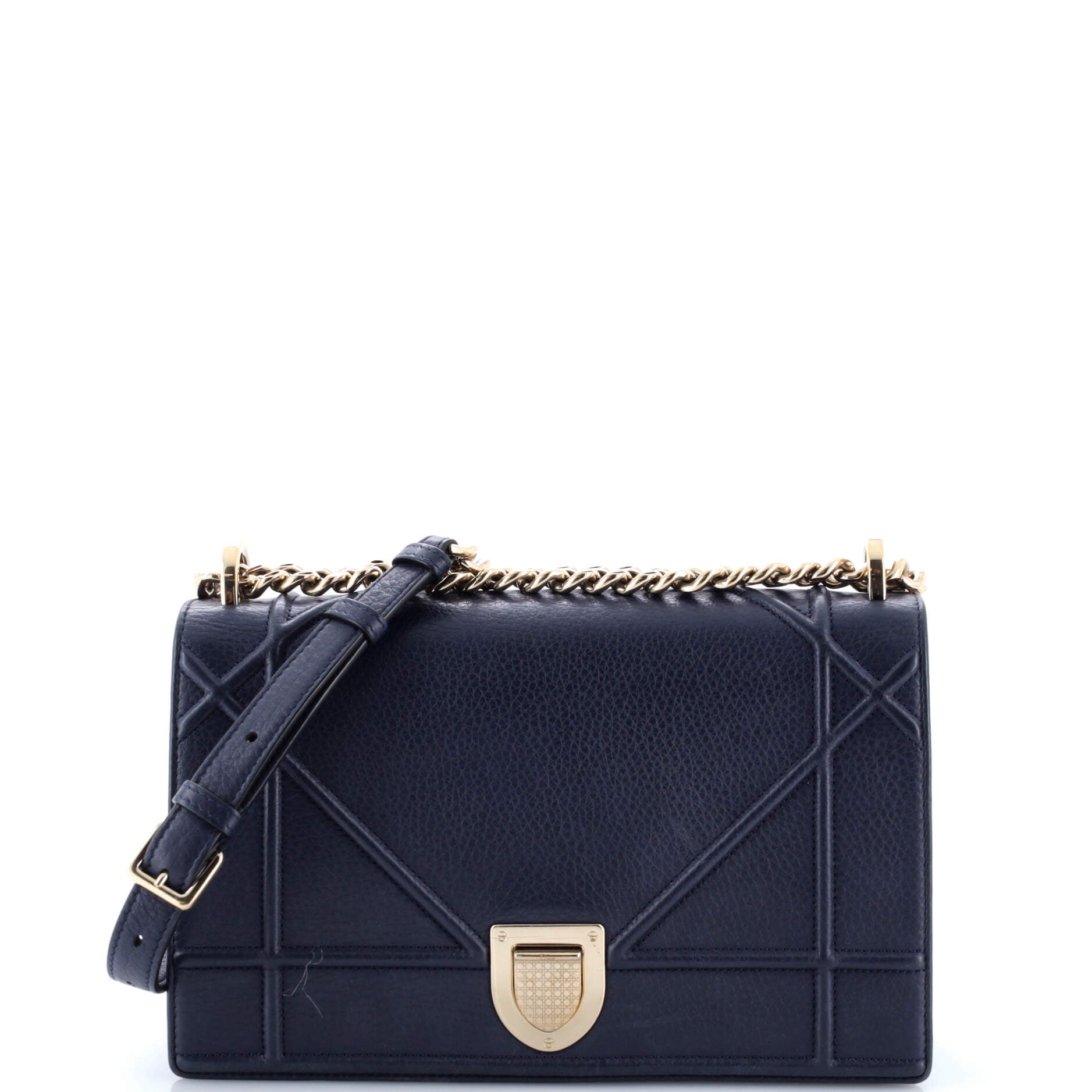 Diorama Flap Bag Grained Calfskin Medium
