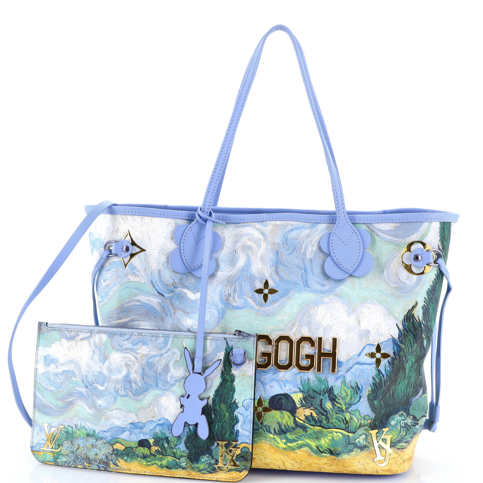 Neverfull NM Tote Limited Edition Jeff Koons Van Gogh Print Canvas MM