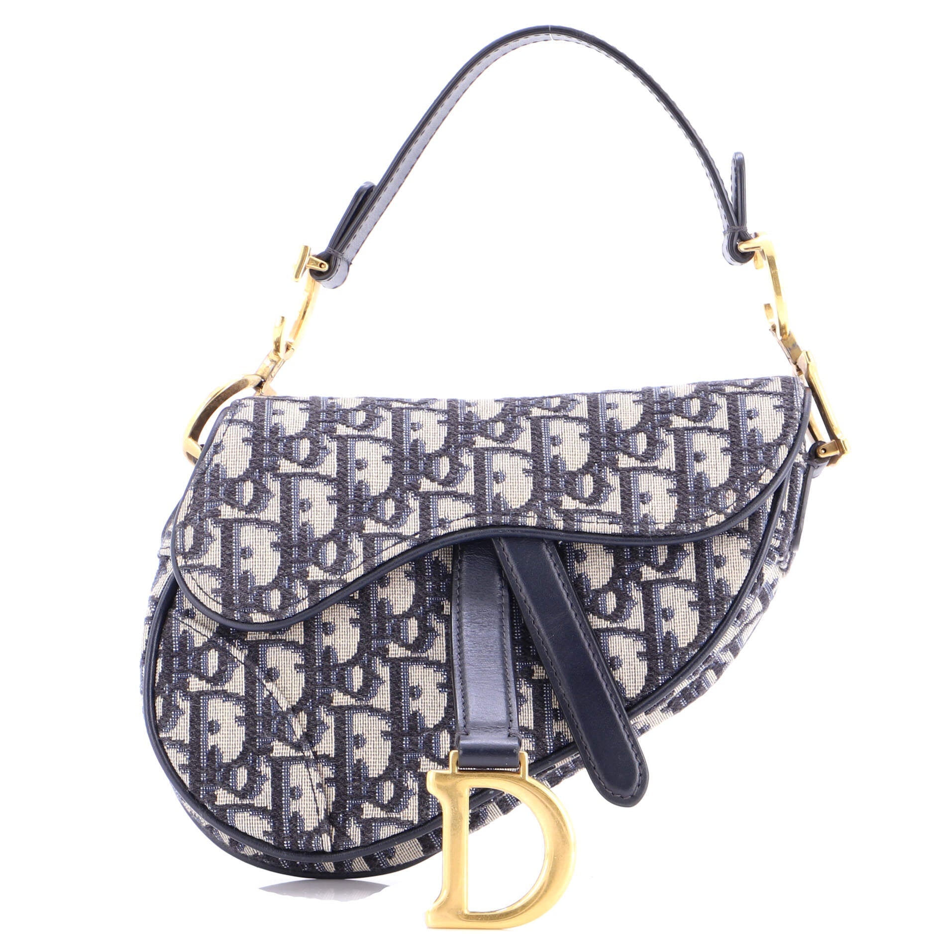Saddle Handbag Oblique Canvas Mini