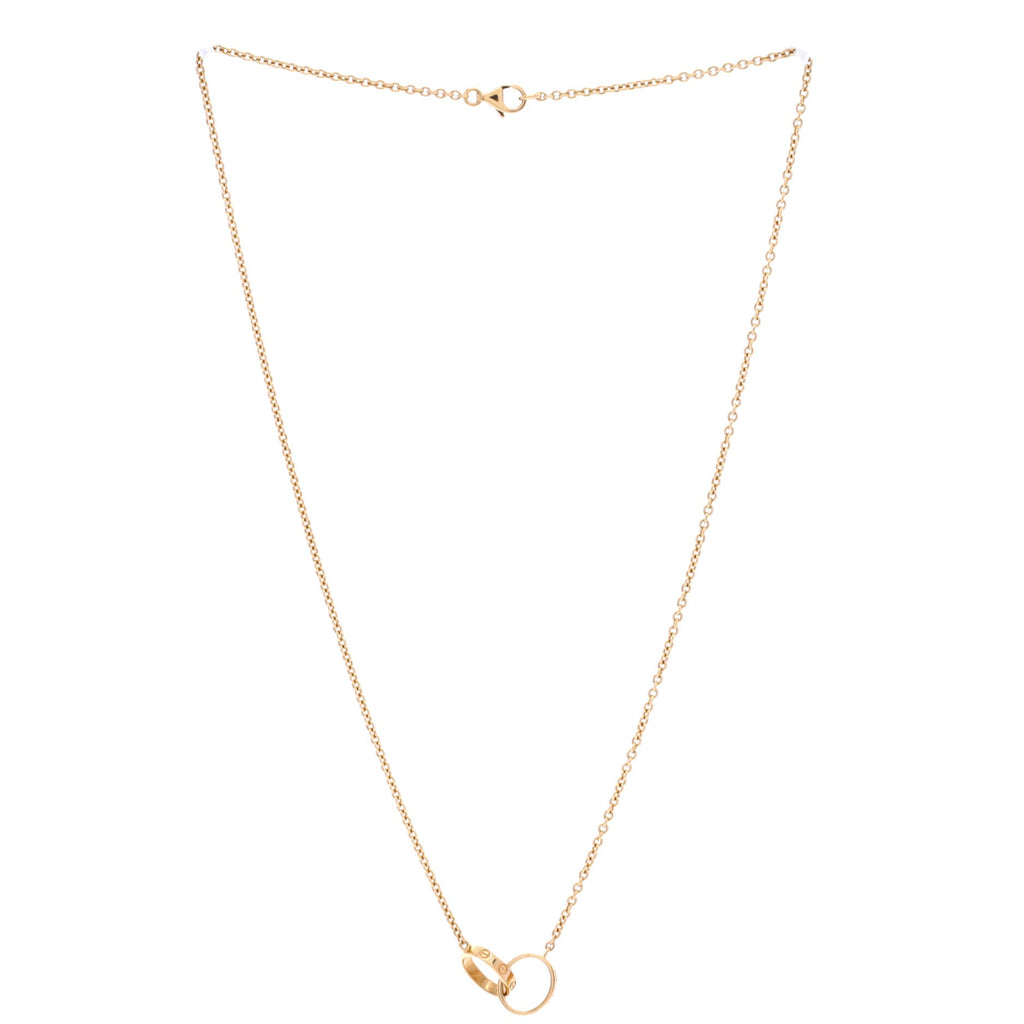 Love Interlocking Necklace 18K Yellow Gold