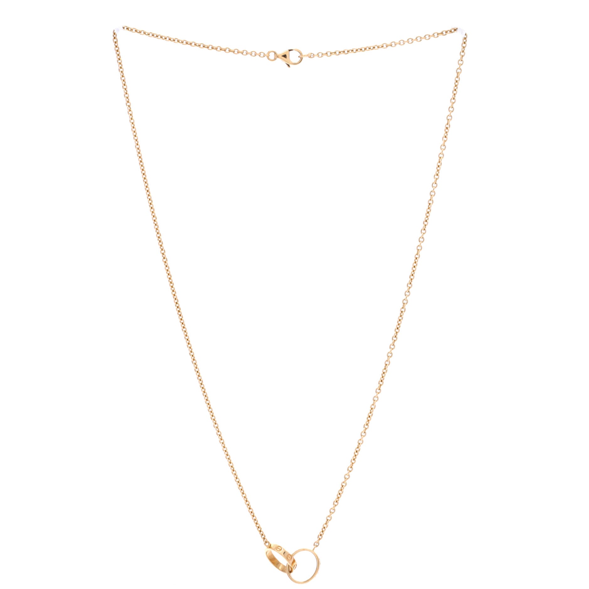 Love Interlocking Necklace 18K Yellow Gold
