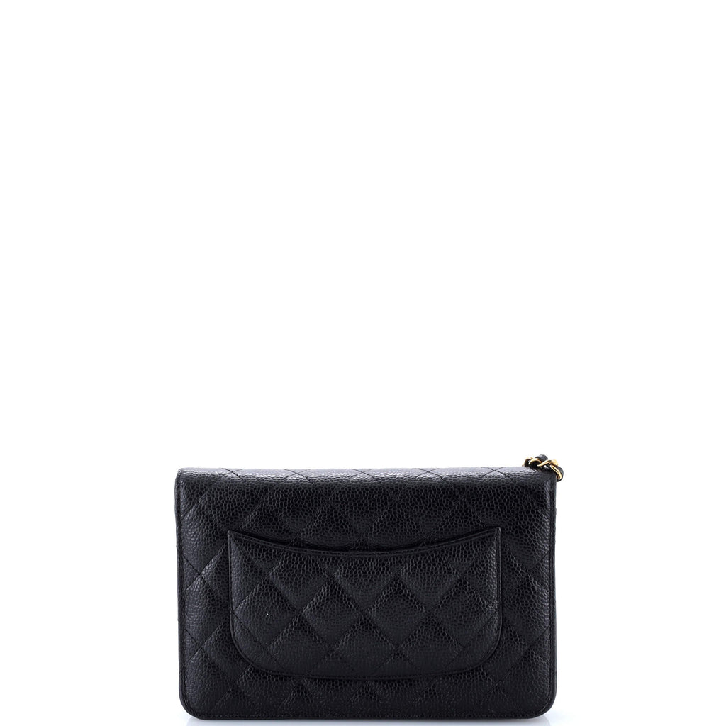 Wallet on Chain Quilted Caviar