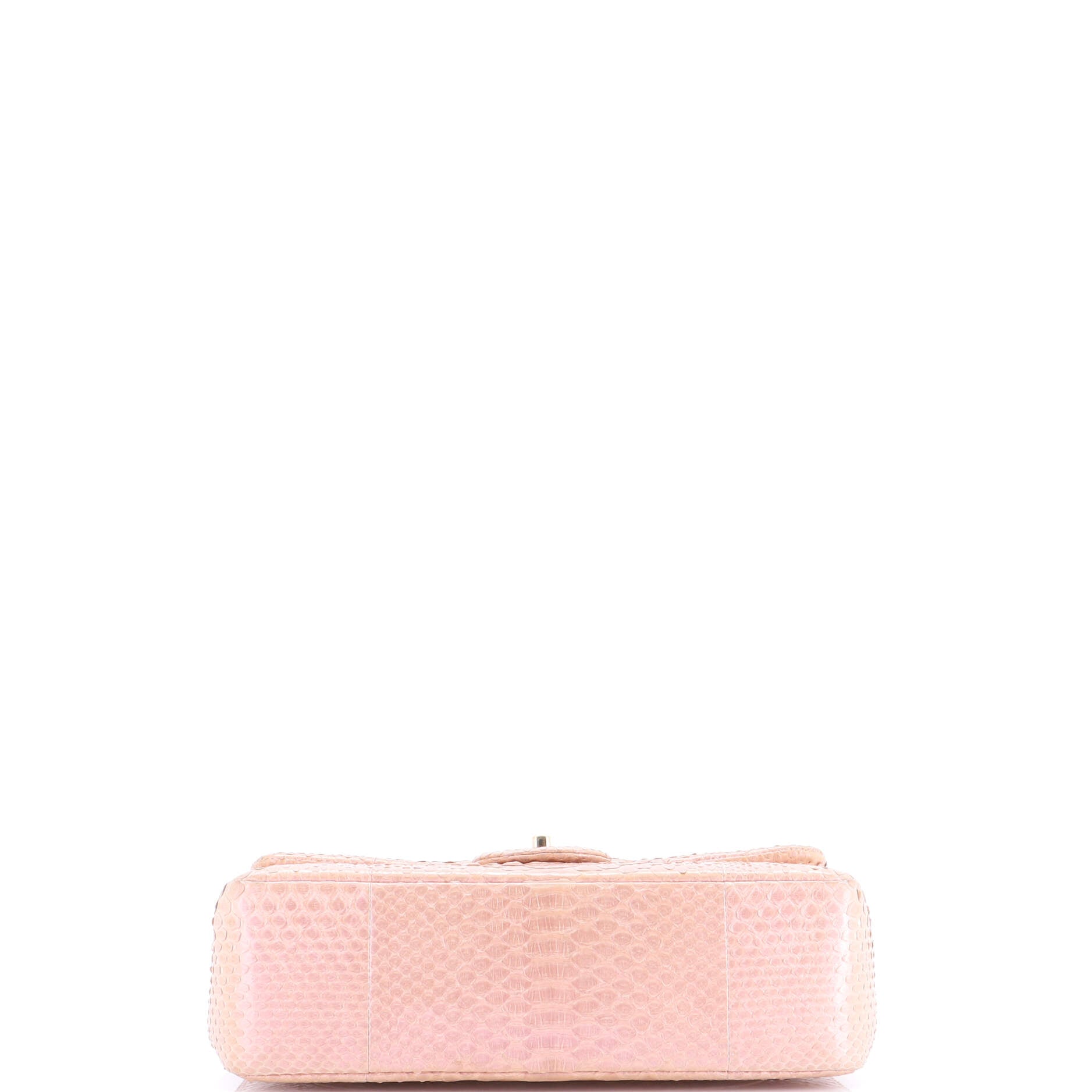 Classic Double Flap Bag Iridescent Python Jumbo