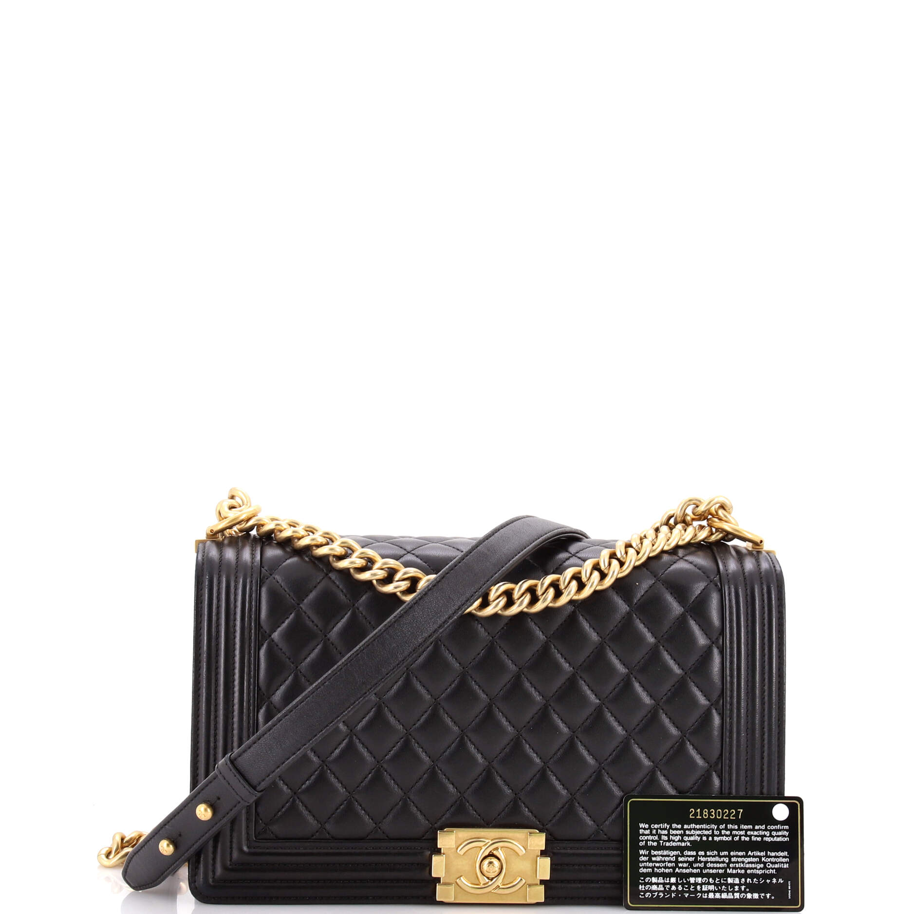 Boy Flap Bag Quilted Lambskin New Medium