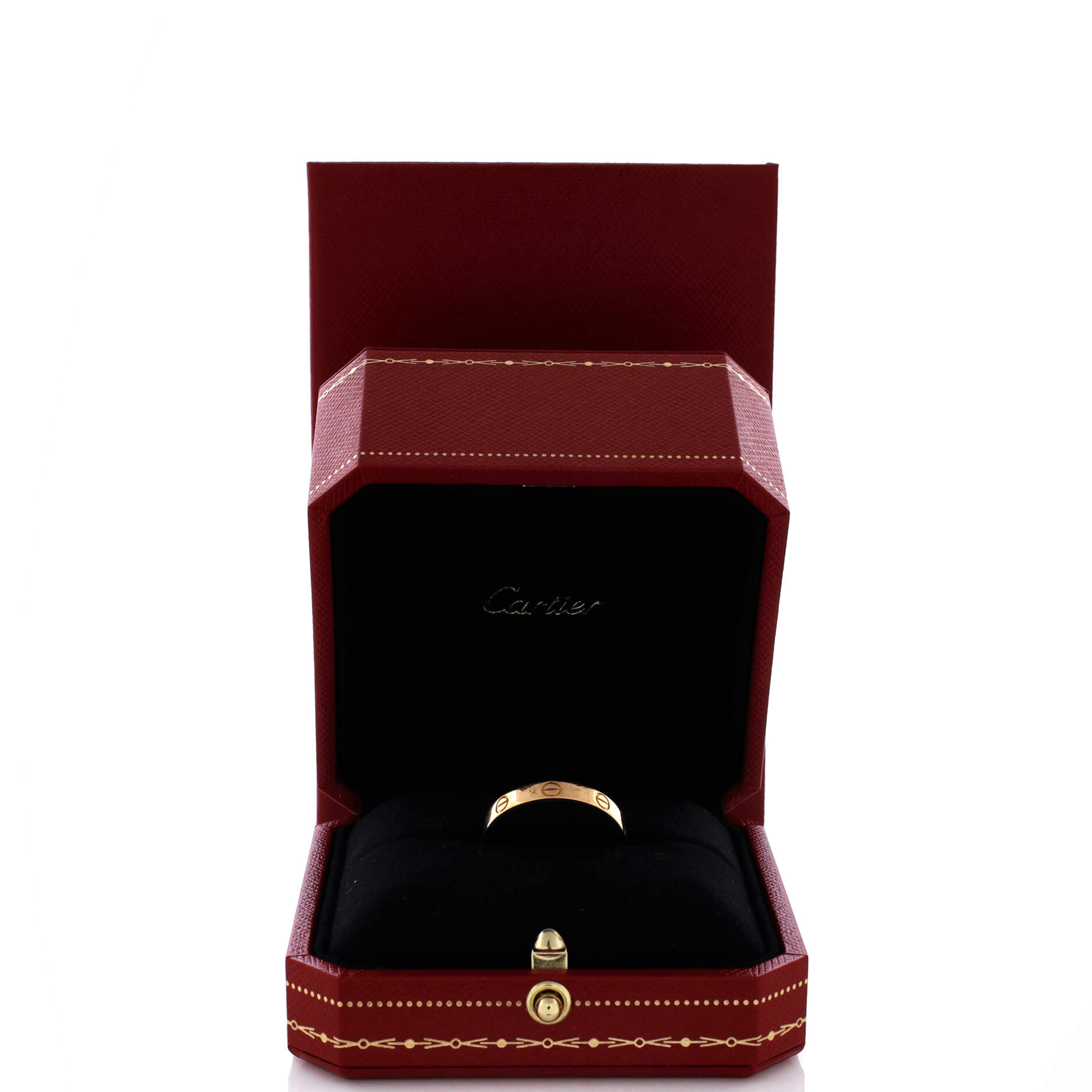 Love Wedding Band Ring 18K Yellow Gold