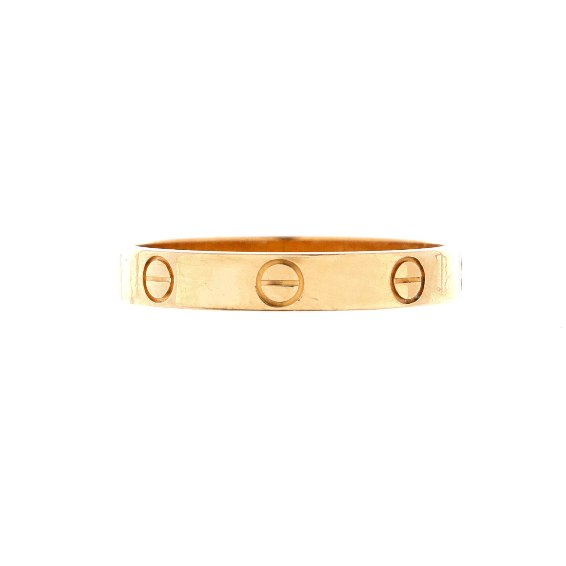 Love Wedding Band Ring 18K Yellow Gold