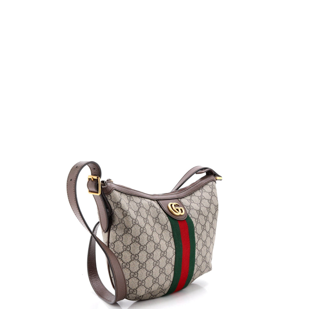 Ophidia Half Moon Hobo GG Coated Canvas Small