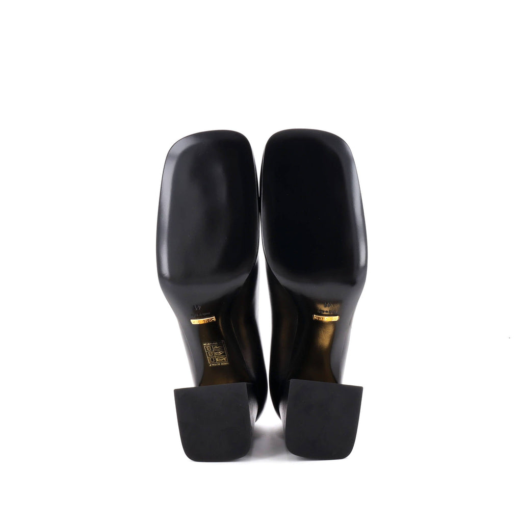 Women's Horsebit Mid-Heel Pumps Leather