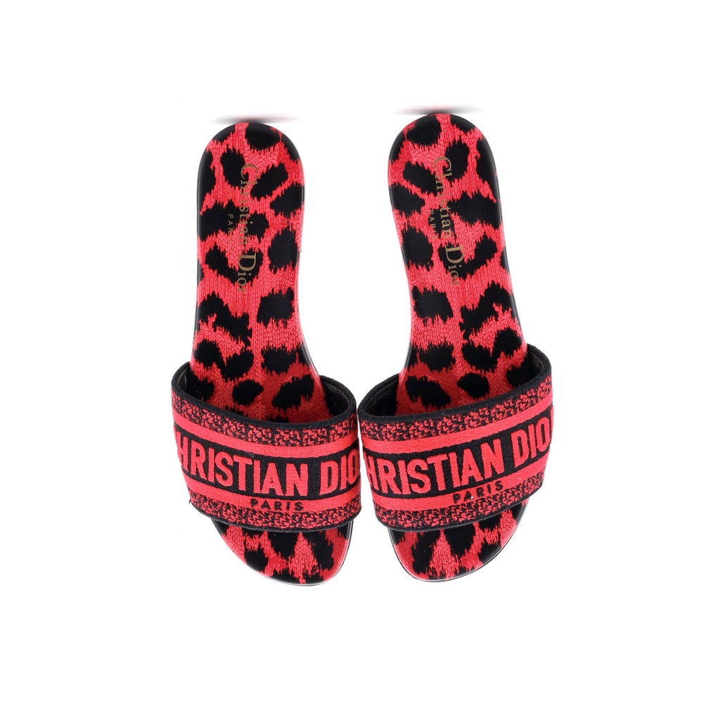 Women's Dway Flat Sandals Embroidered Canvas