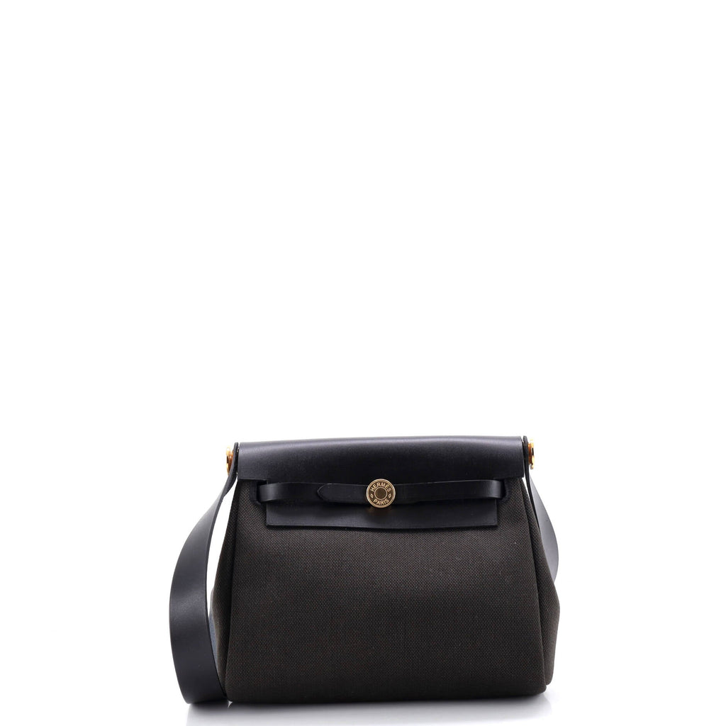Herbag Zip Toile and Leather 20