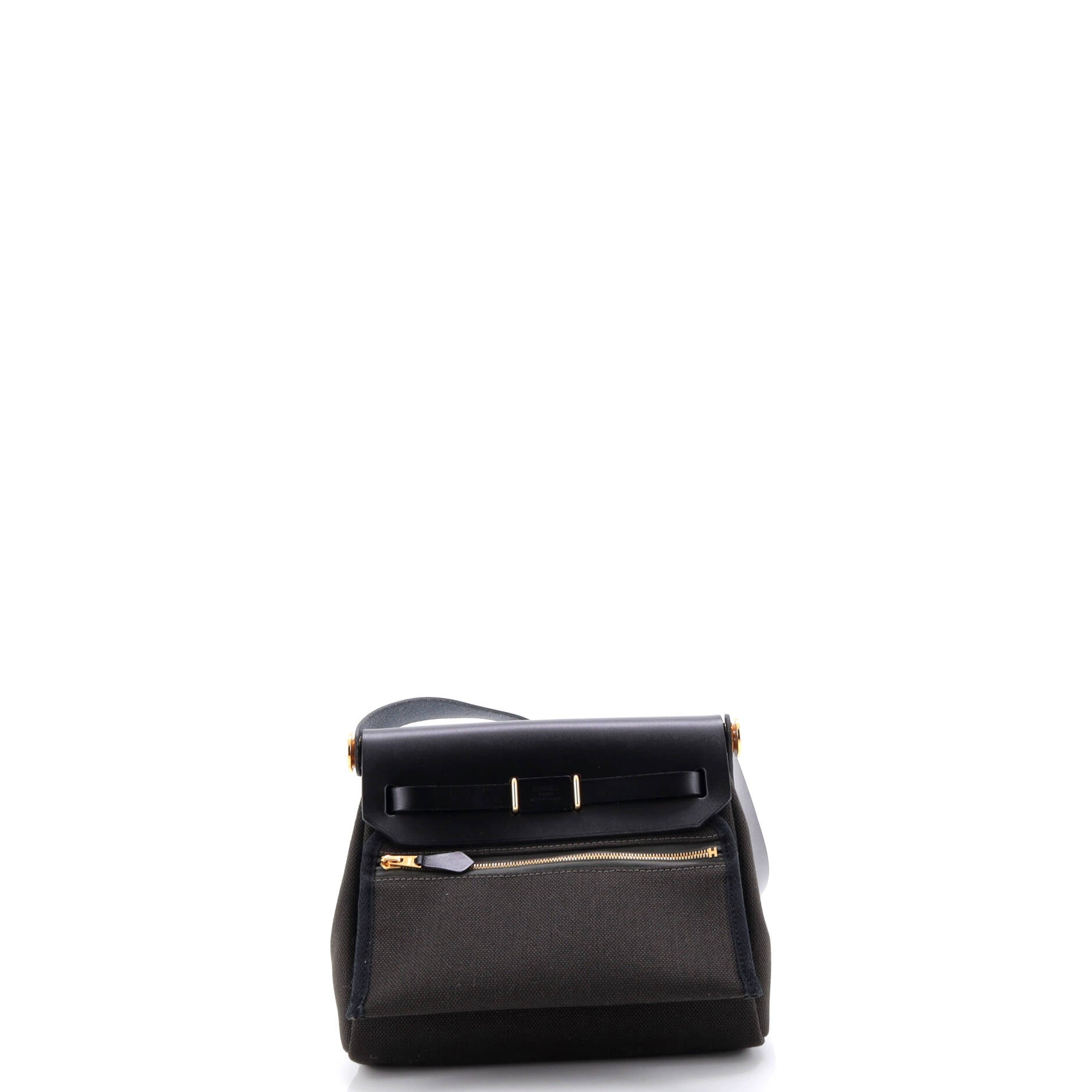 Herbag Zip Toile and Leather 20