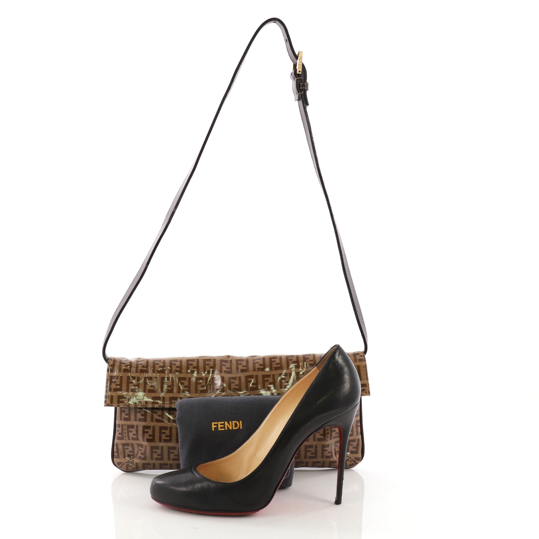 Convertible Clutch Zucchino Coated Canvas