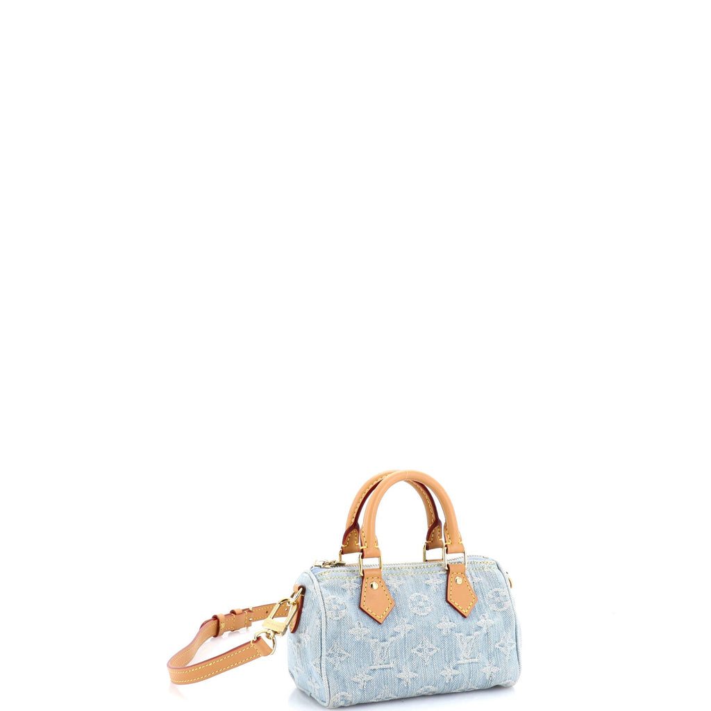 Speedy Bandouliere NM Bag Monogram Denim Sky Nano